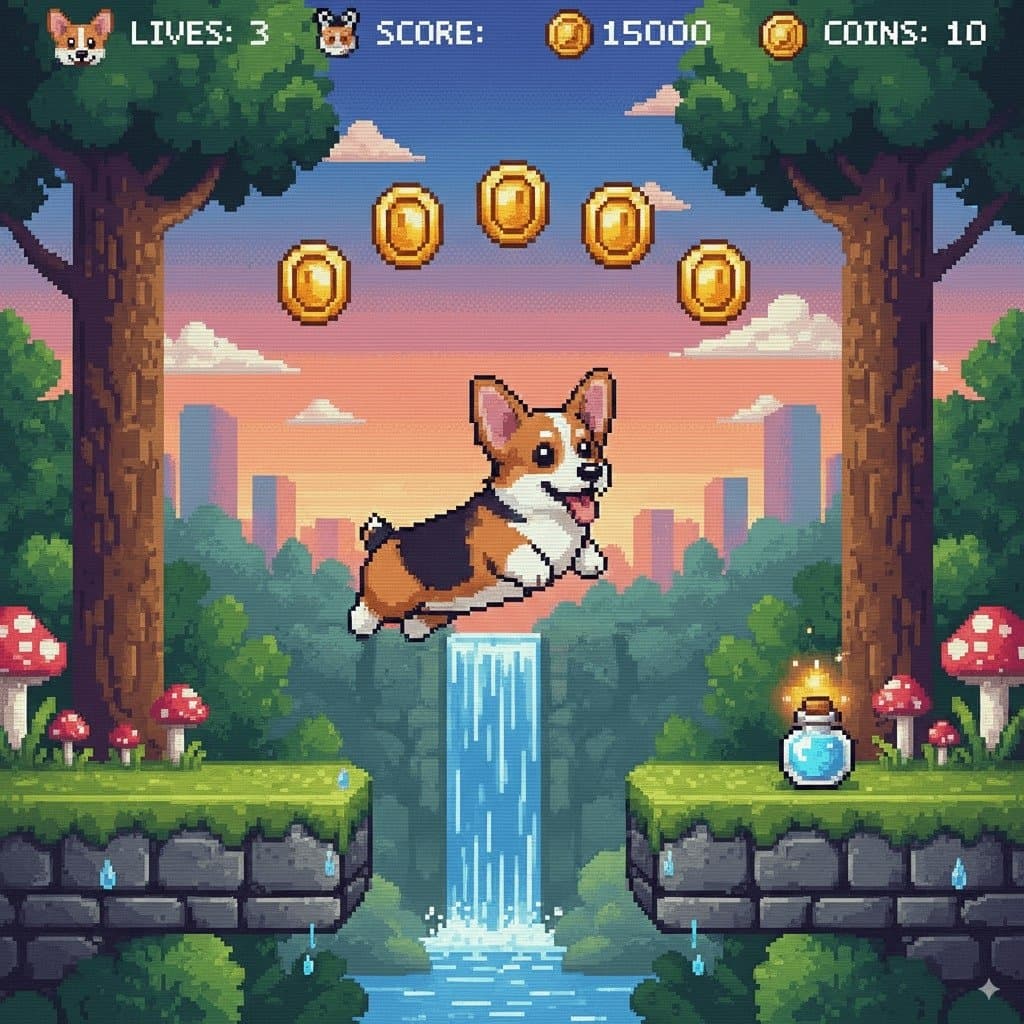 16-Bit Video Game Character