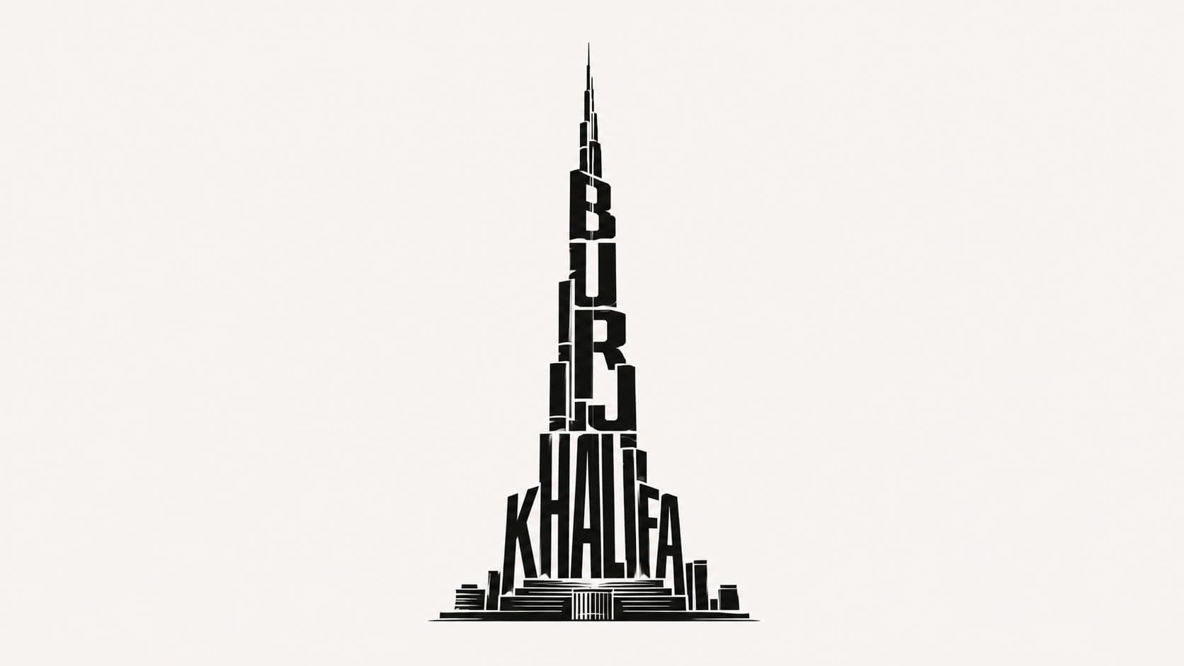 Typographic Landmark: Letters into Iconic Silhouette