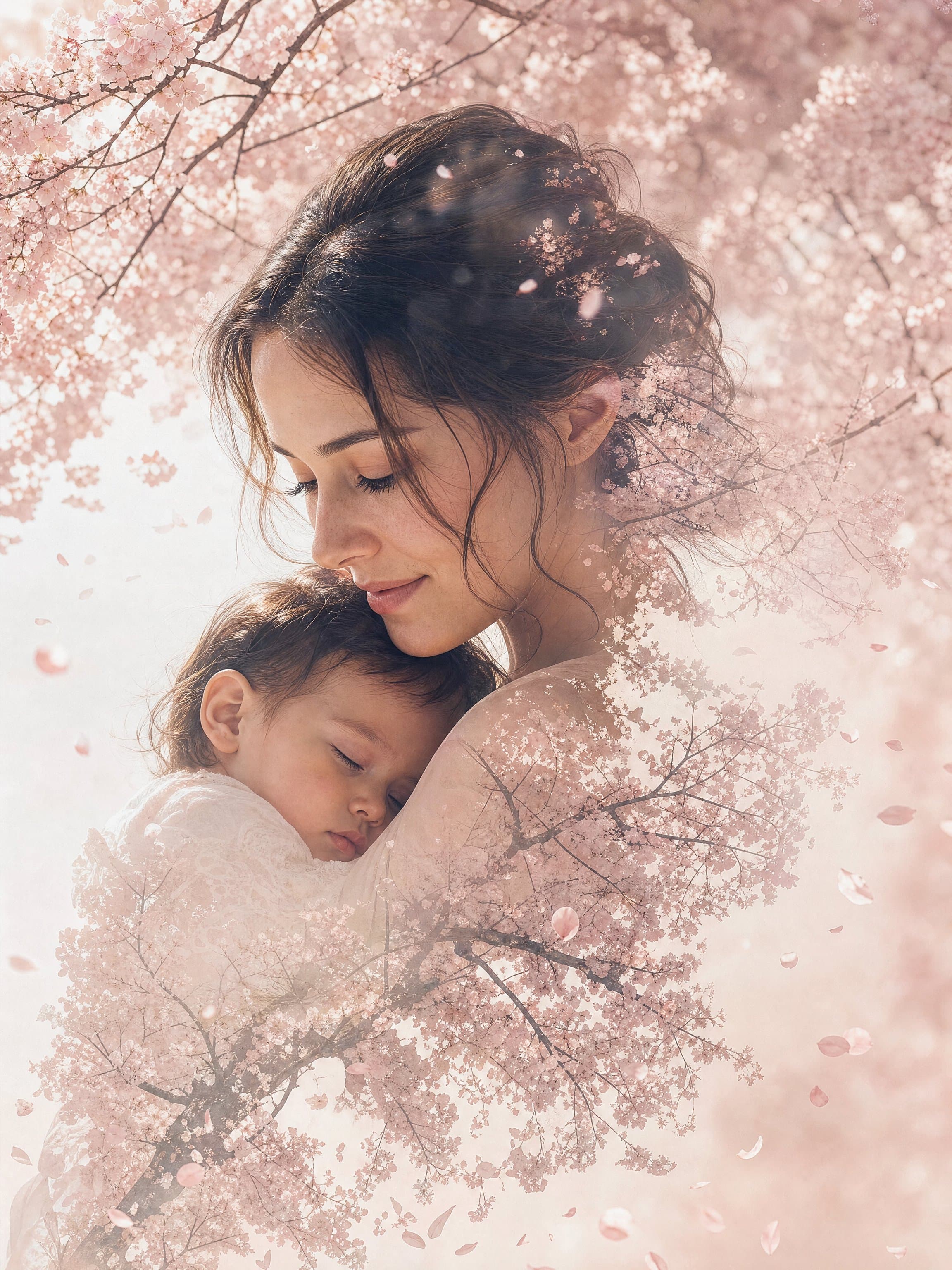 Double Exposure Portrait with Nature