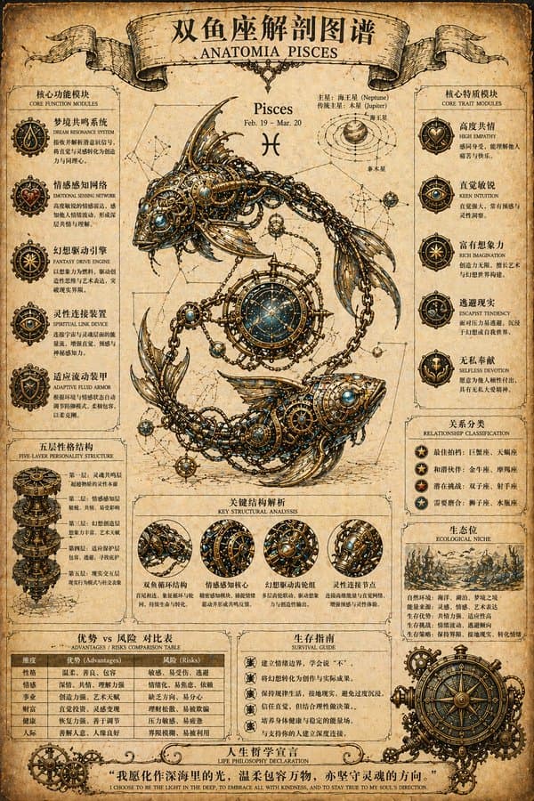 Steampunk Sagittarius Anatomy Atlas