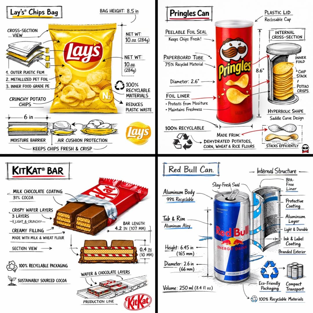 Snack Brand Technical Deconstruction Diagram
