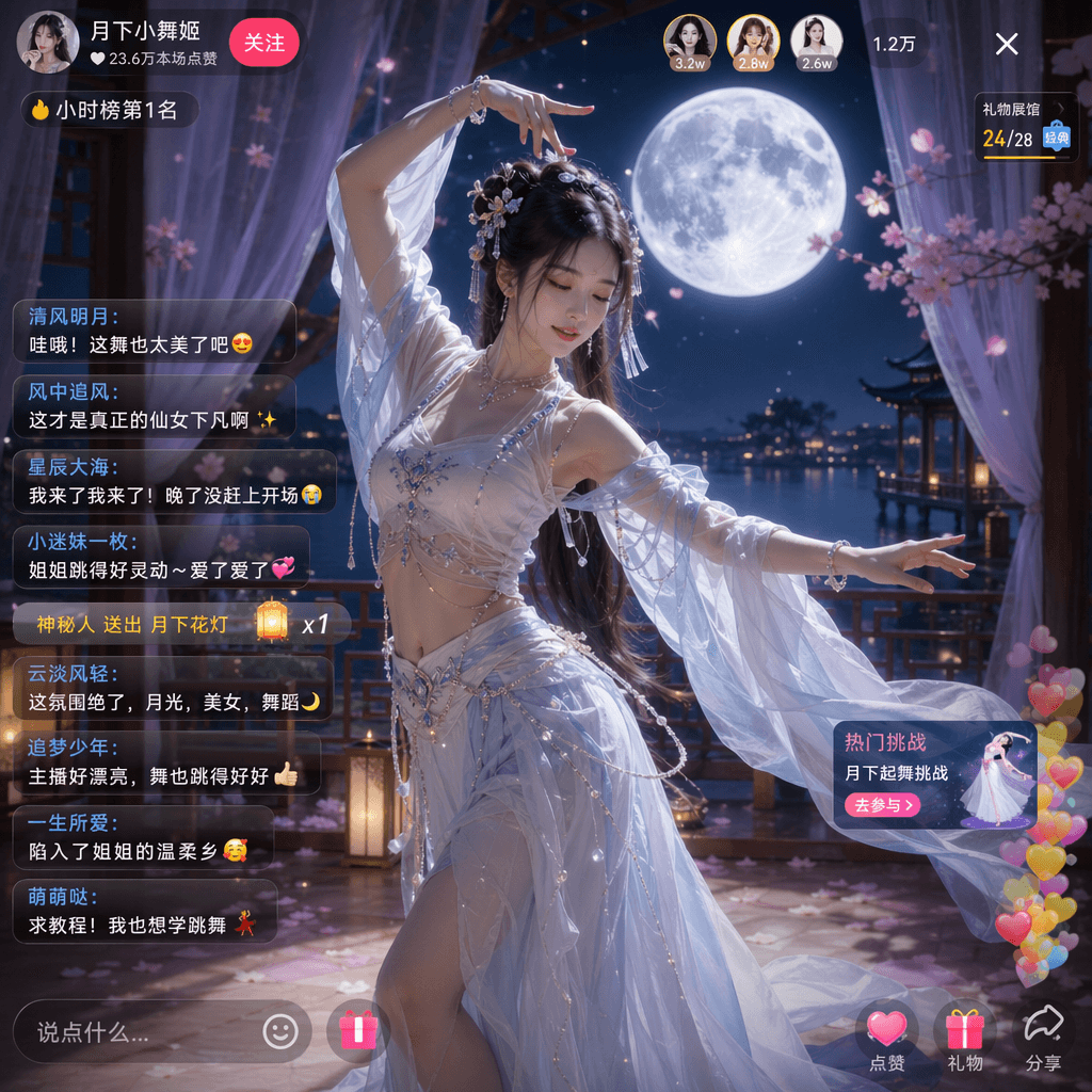Moonlit Beauty Live Stream