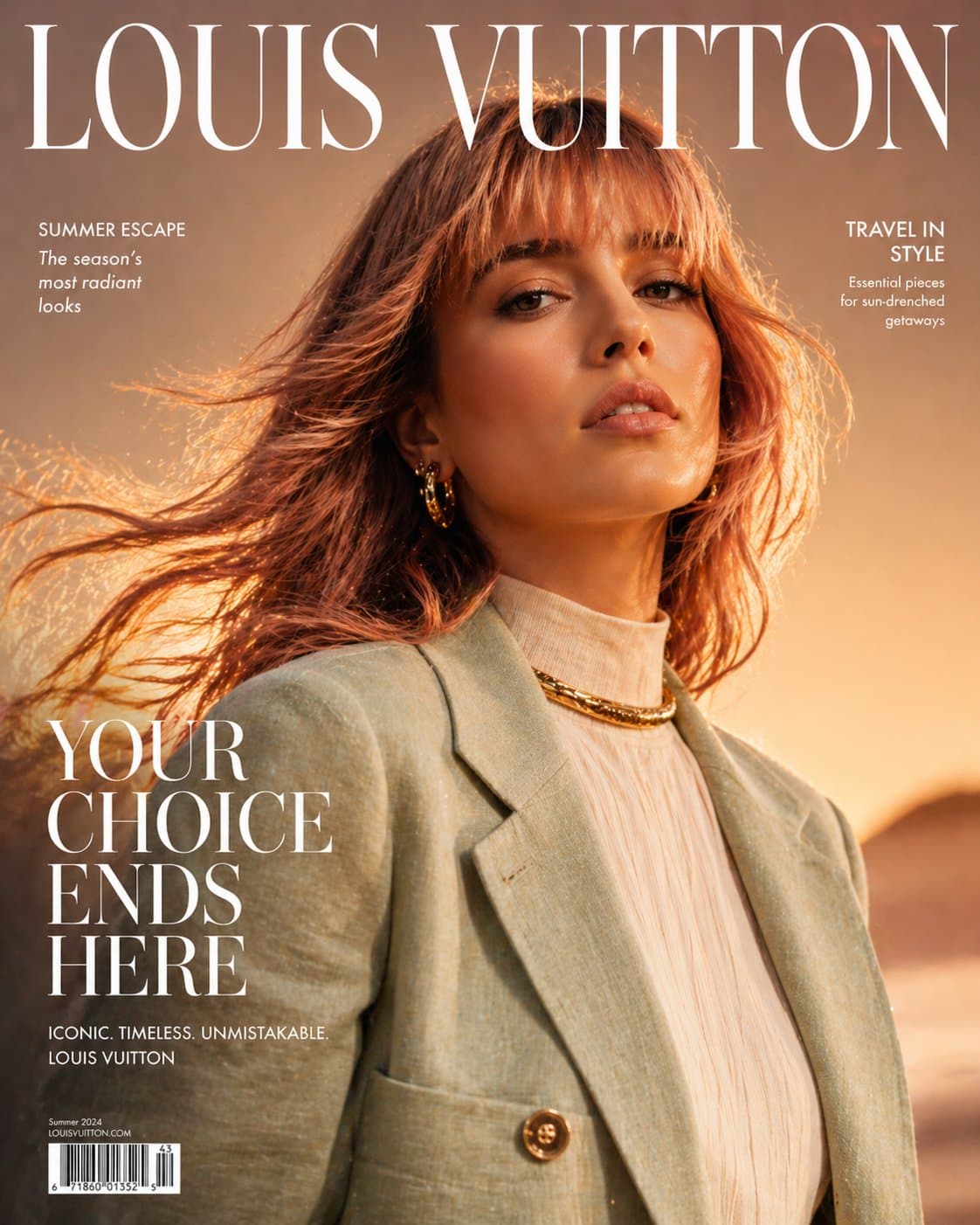 High Fashion Magazine Cover