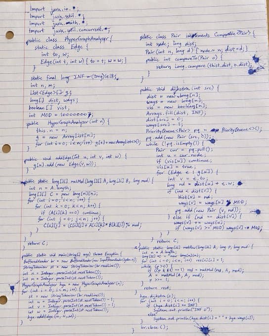 Handwritten code prompt for AI image generation