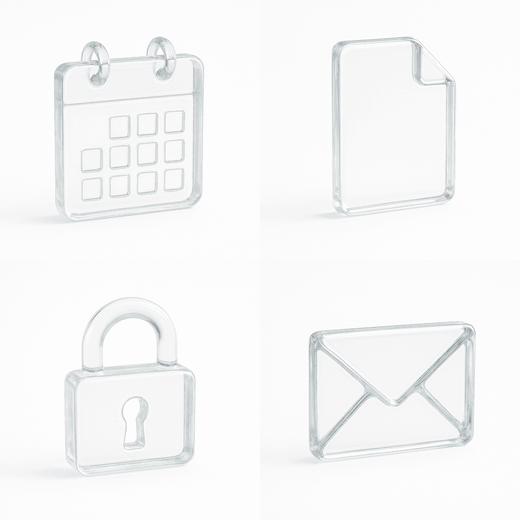 Super Realistic 3D Floating Icon Render