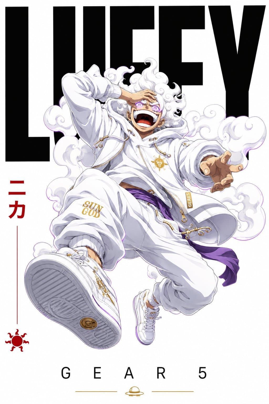 Minimalist Luxury Poster of Awakened Gojo
