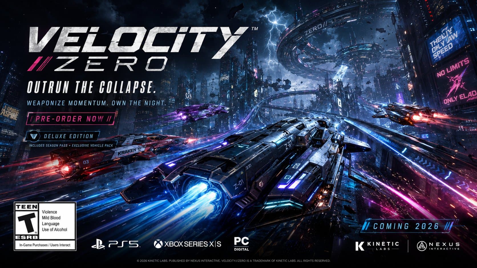 Post-apocalyptic survival key art with ruins