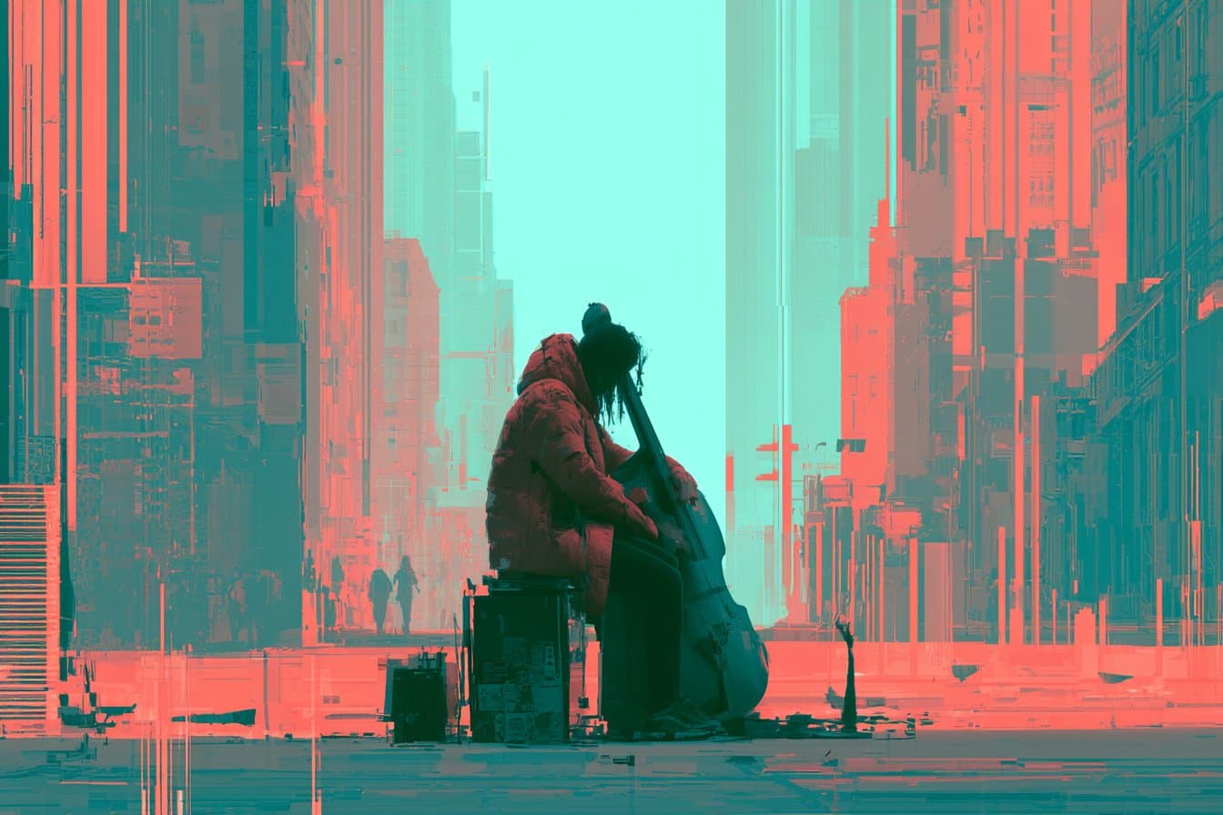 Cyberpunk Sunset Boulevard AI prompt