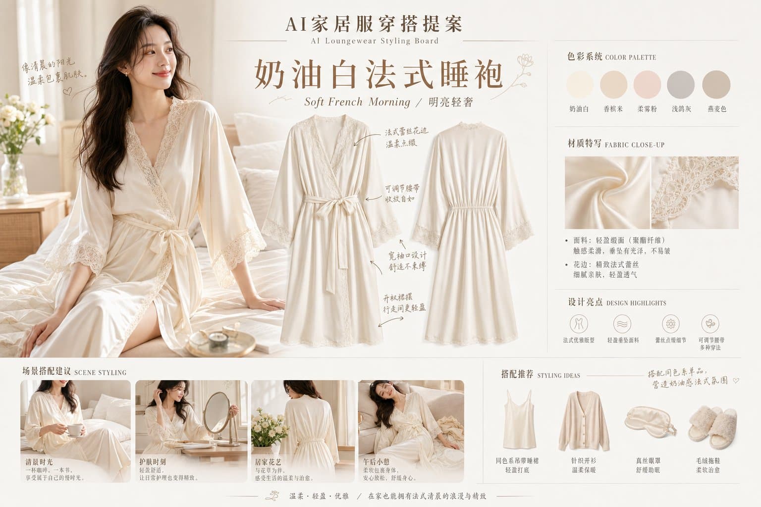 Black Silk Pajama Set Proposal