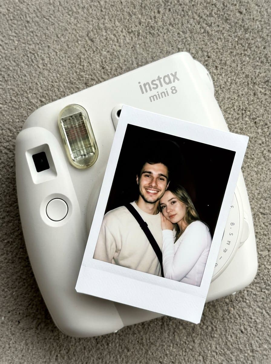 Top-Down Instax Mini Polaroid Portrait