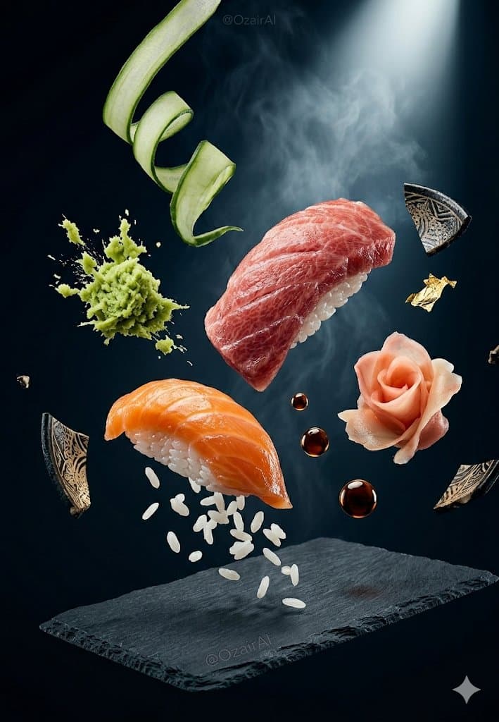 Exploding Gyoza Dumplings Floating Photography