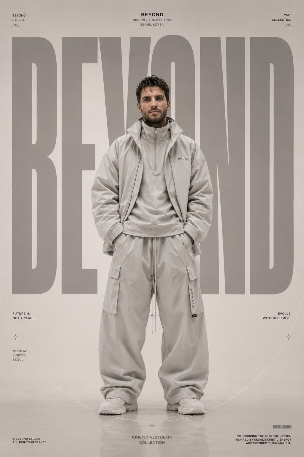 High-Fashion Editorial Silhouette Streetwear Poster