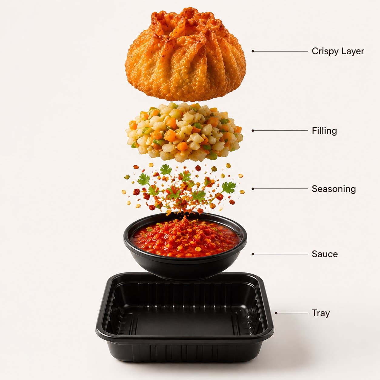 Premium Fried Momos Advertisement Photography