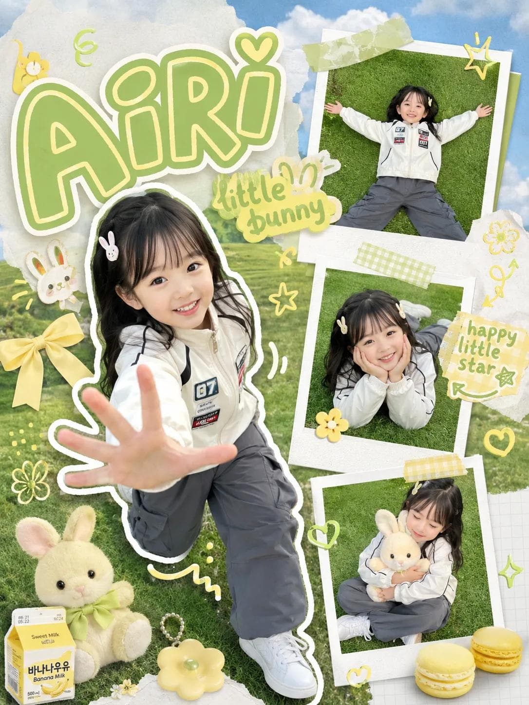 kawaii scrapbook little girl photoshoot