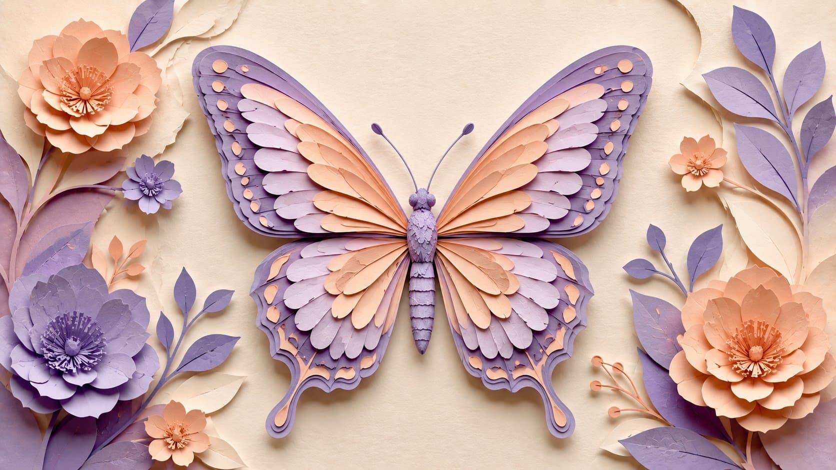 Layered Paper-Cut Depth and Dimension
