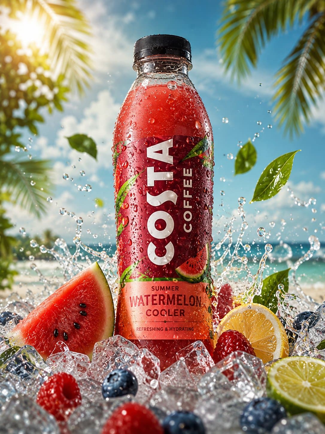 Refreshing Cold Drink Summer Commercial
